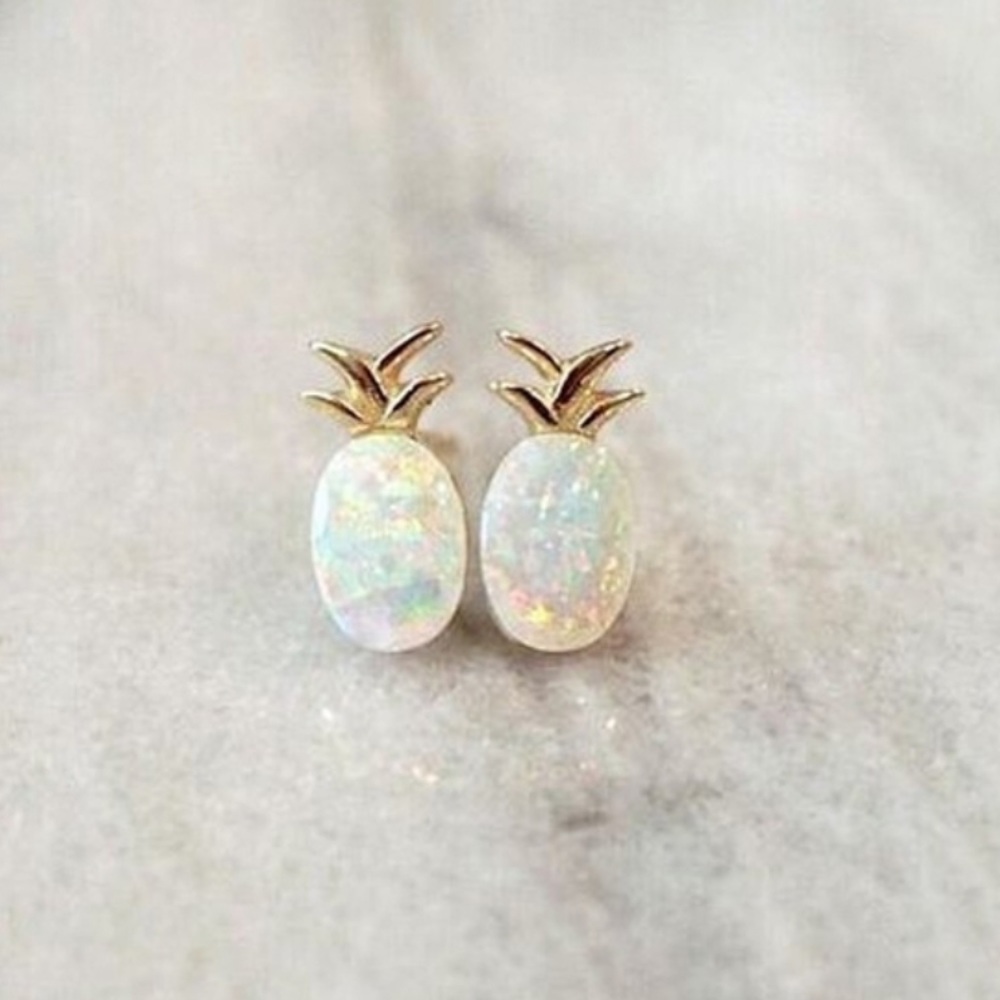 Opal Pineapple Studs!